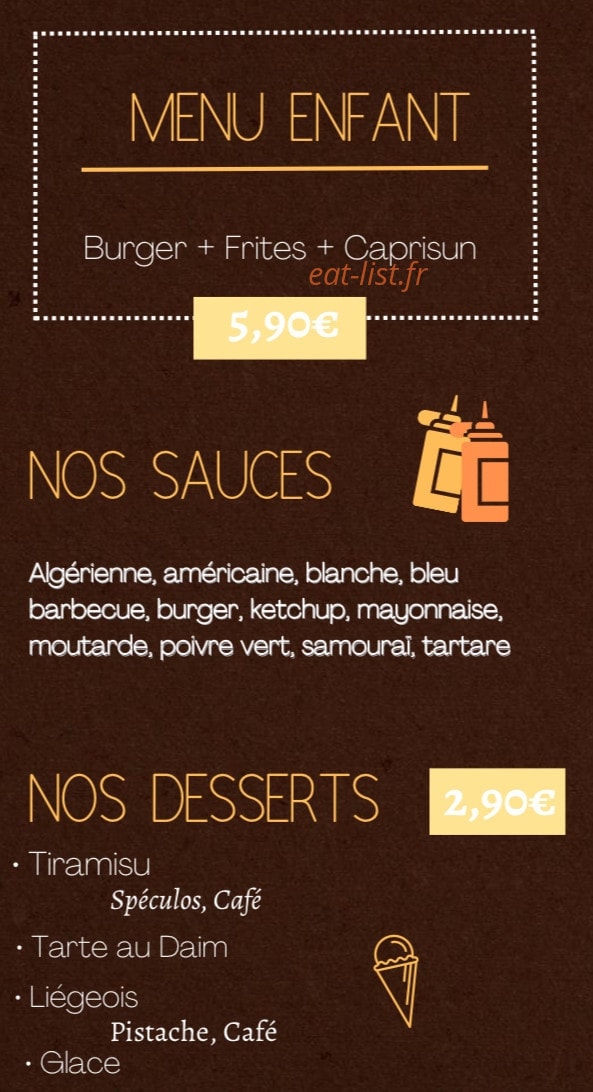 Royat Burger — carte page 3