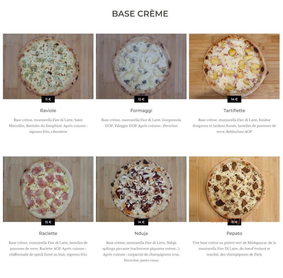 Tosta Pizza — carte page 3