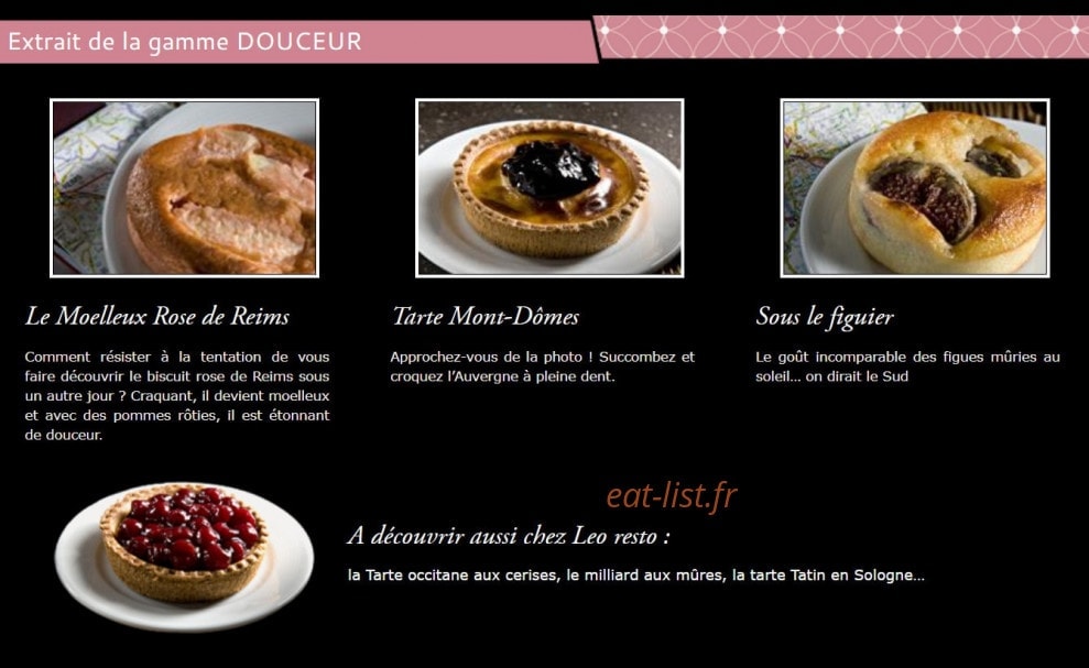 Leo Resto — carte page 4