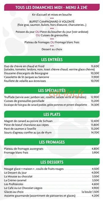 La Taverne de l'ours — carte page 3