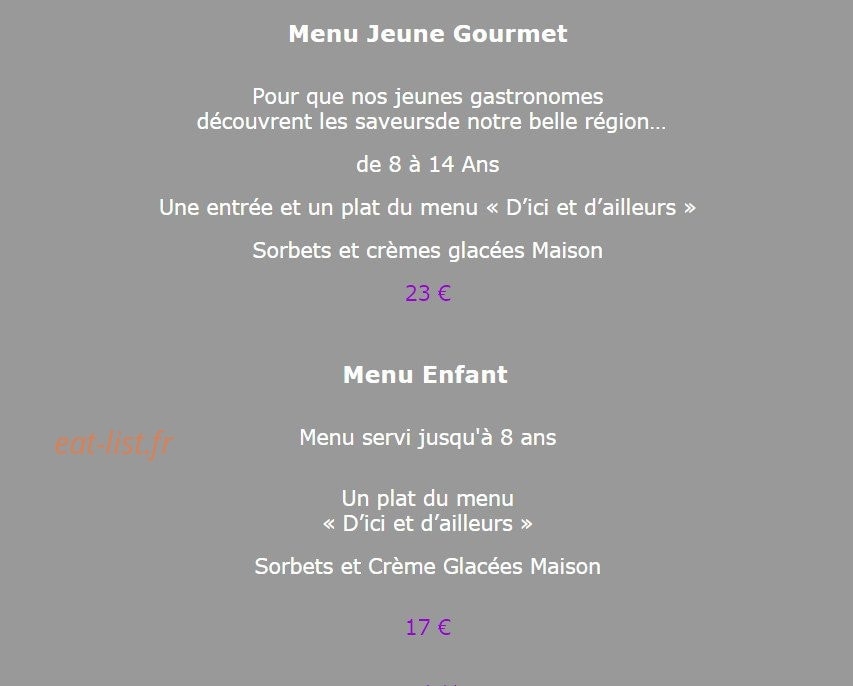 Auberge du pont — carte page 5