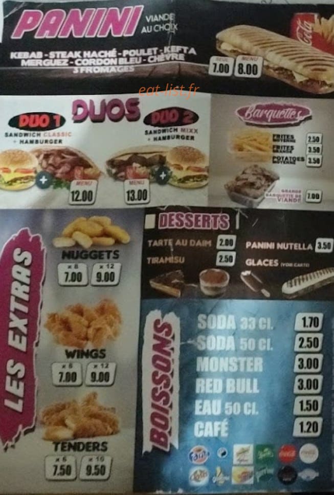 Star Food 2 — carte page 4