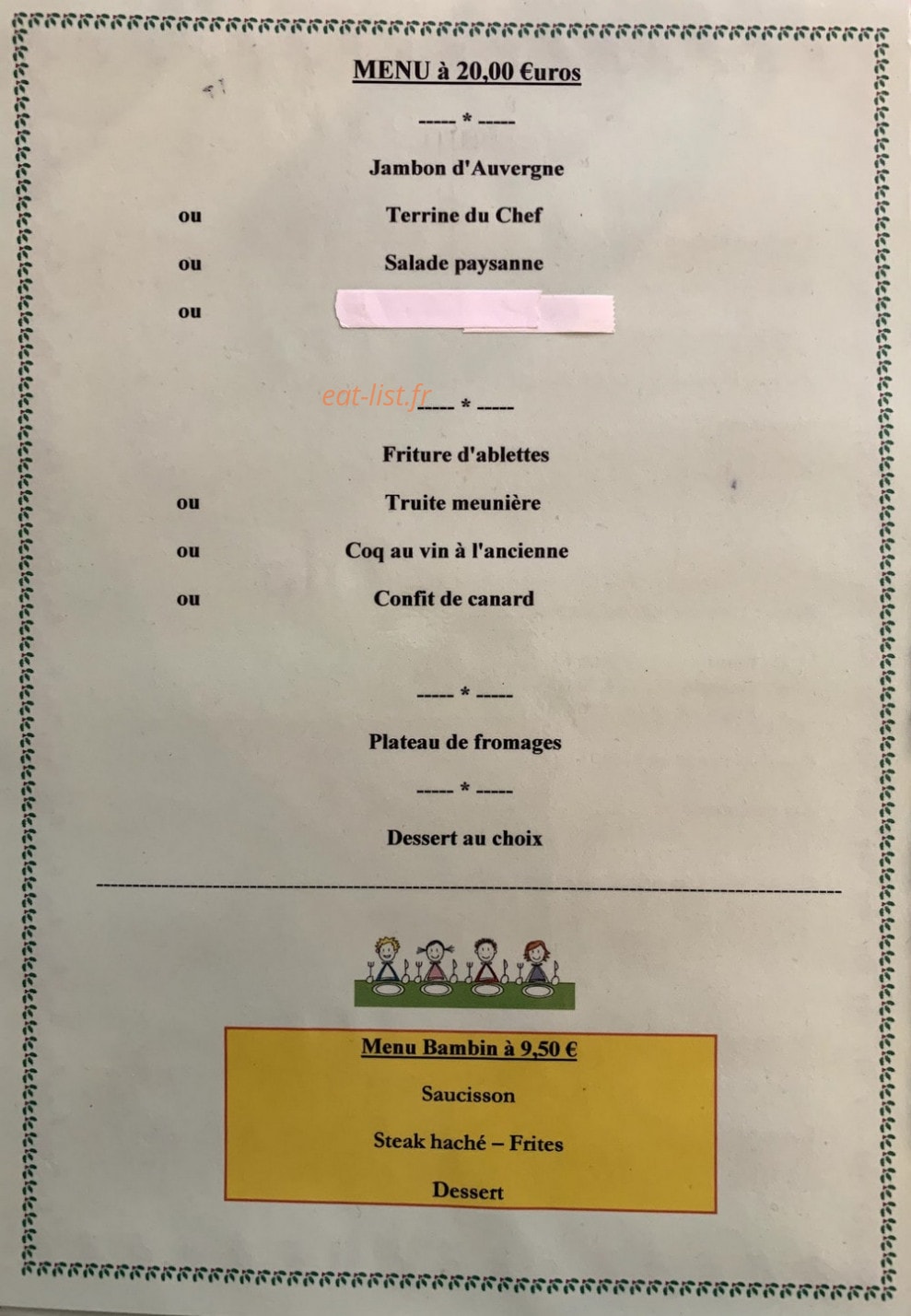 Rendez-Vous des Touristes — carte page 1