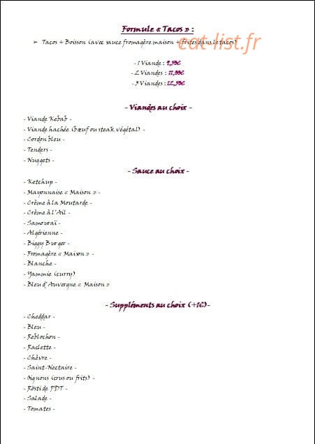 Auberge de Perol — carte page 5