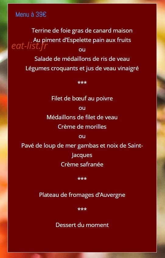 La Ferme De Chadet — carte page 4