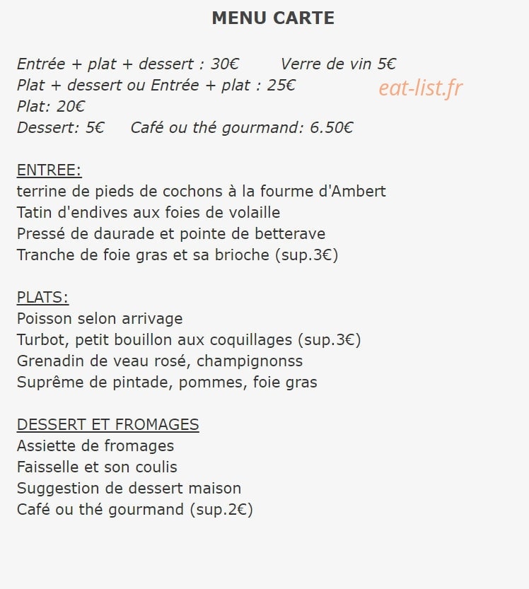 Le Marat — carte page 1