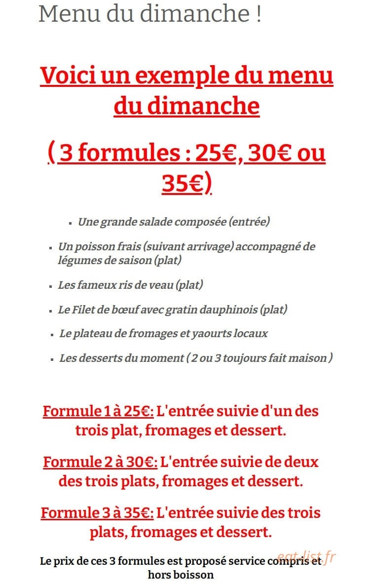Chez Marthe — carte page 2