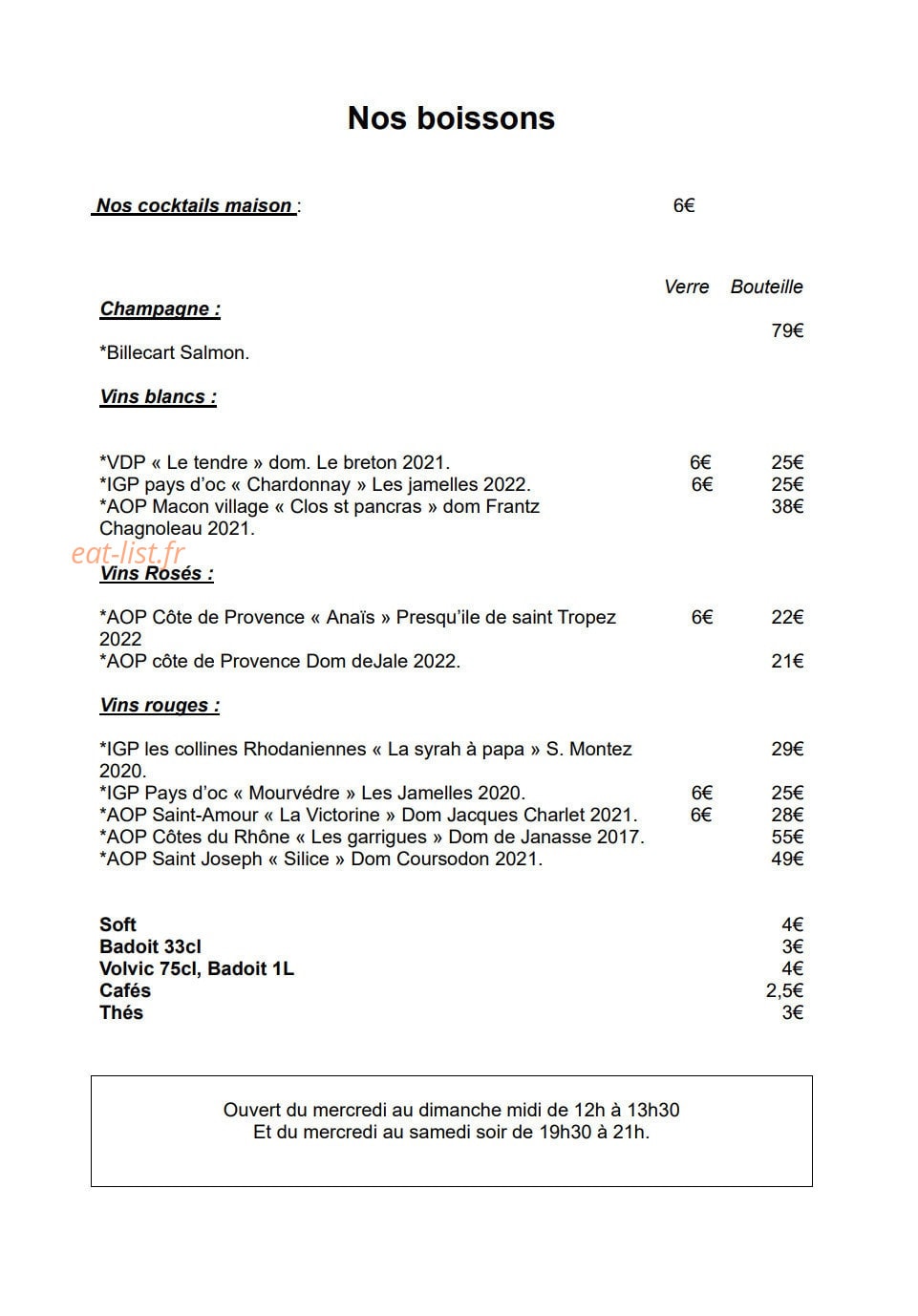 Acerola — carte page 2