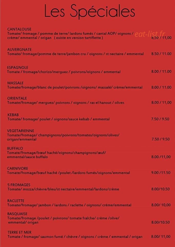 Aroma pizza — carte page 3