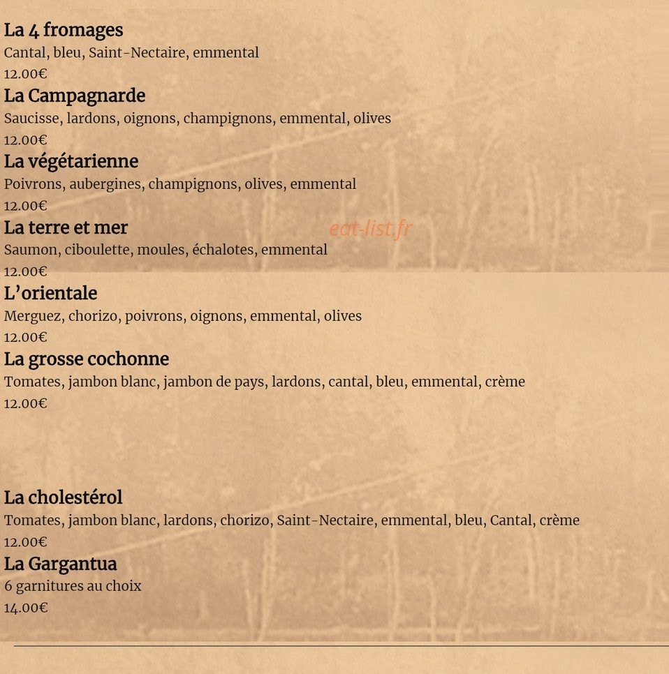 Auberge du petit mas — carte page 3