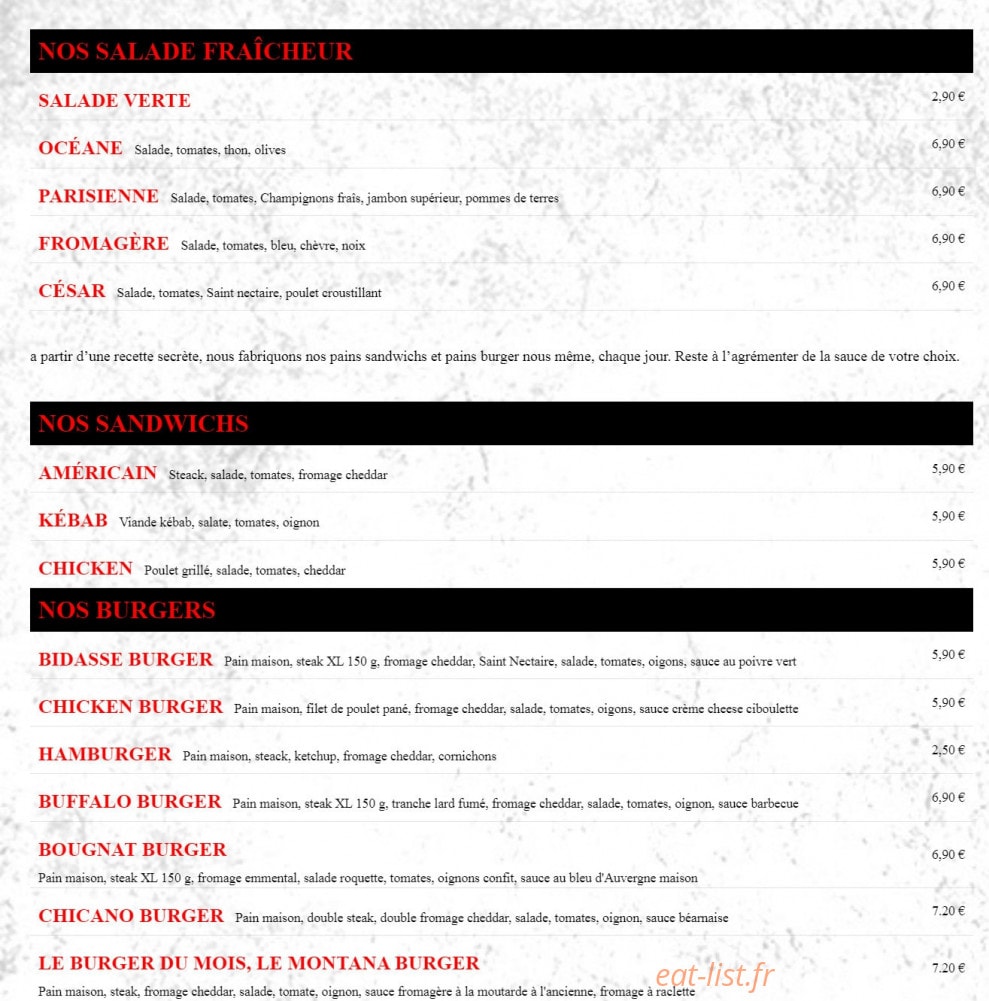 Chicano Pizza — carte page 3