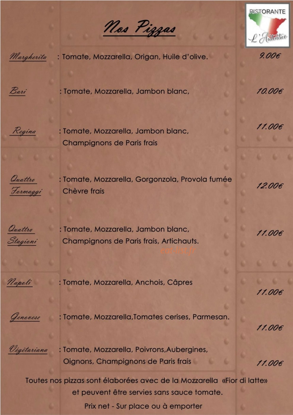 L'autentico — carte page 1