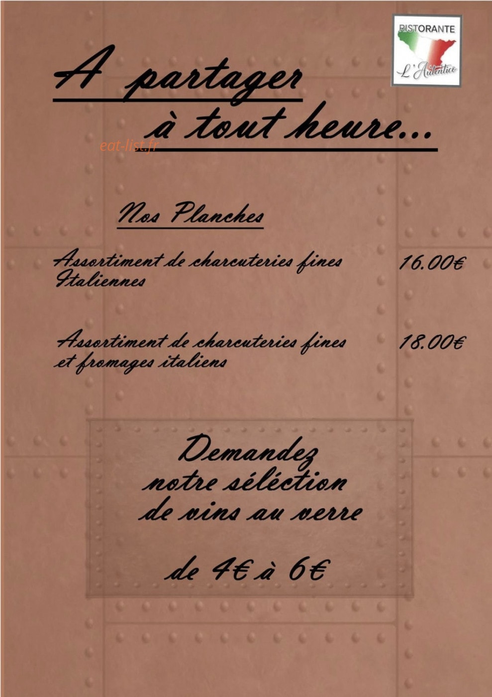 L'autentico — carte page 3