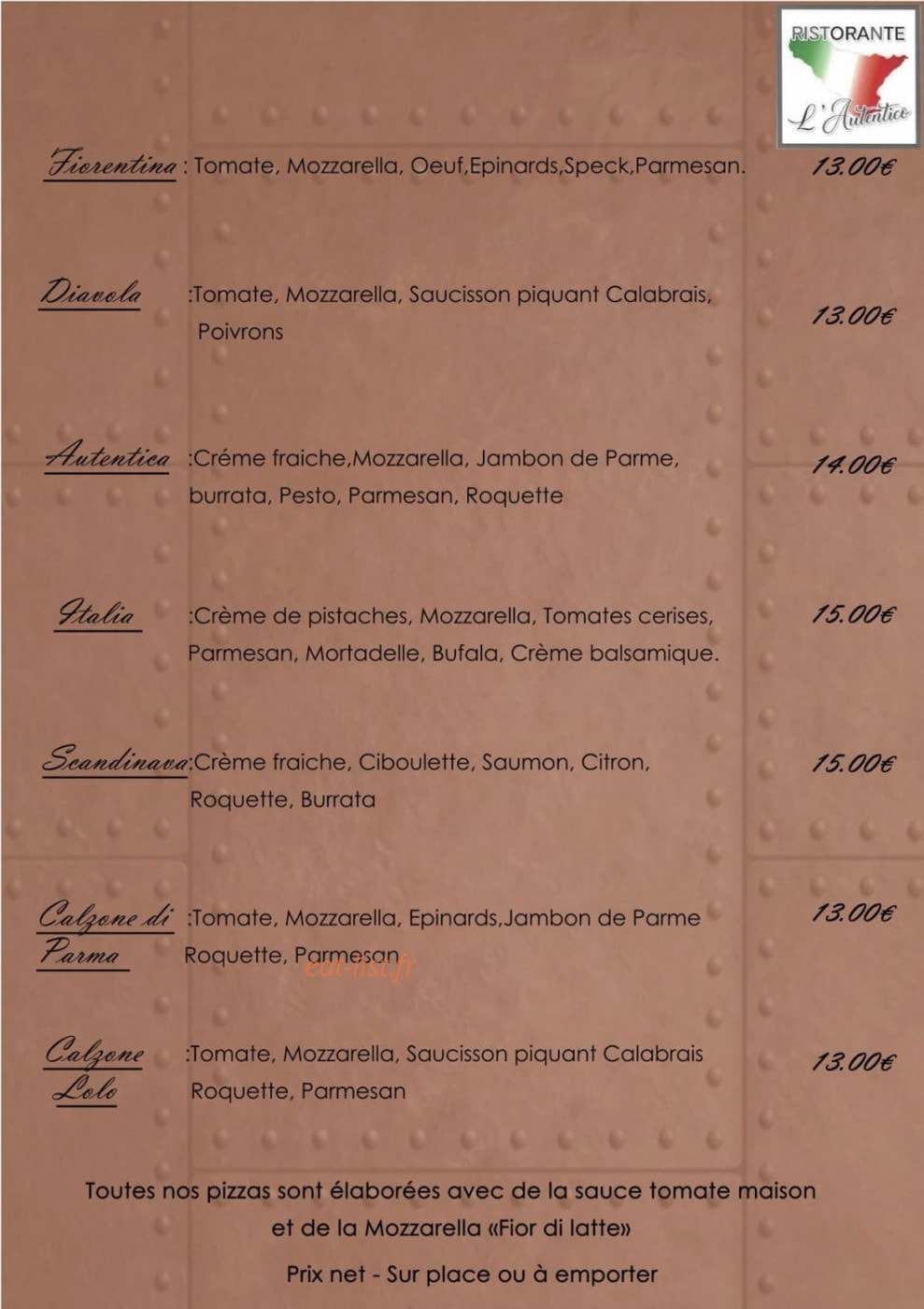 L'autentico — carte page 2