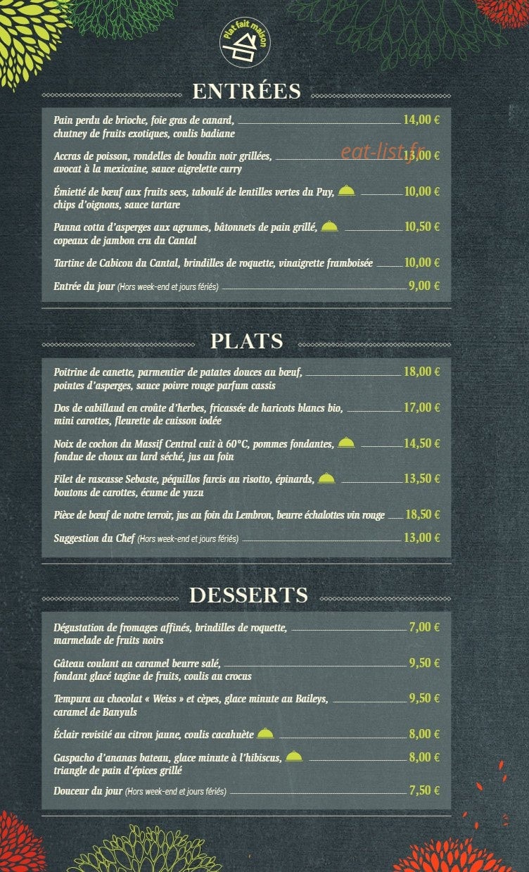 Le Jardin — carte page 2