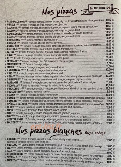 Le Pinocchio — carte page 5