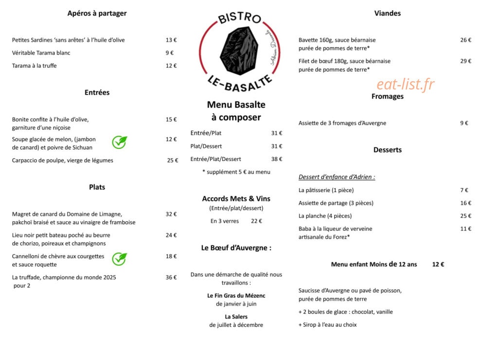 Basalte — carte page 1