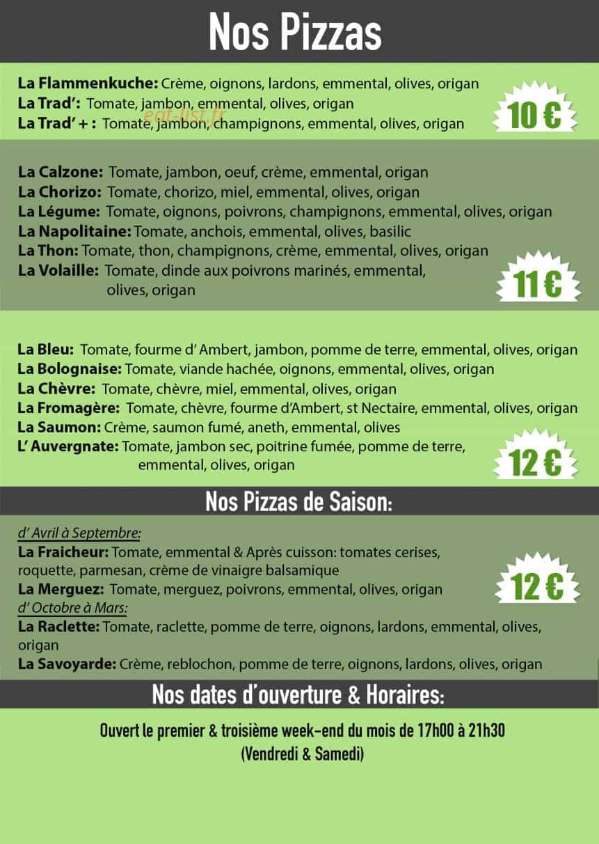 Pizza Au Cabanon — carte page 2