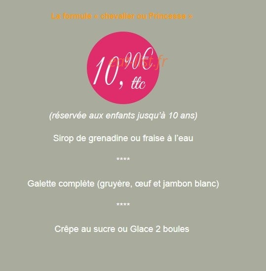 La Chaumière — carte page 4