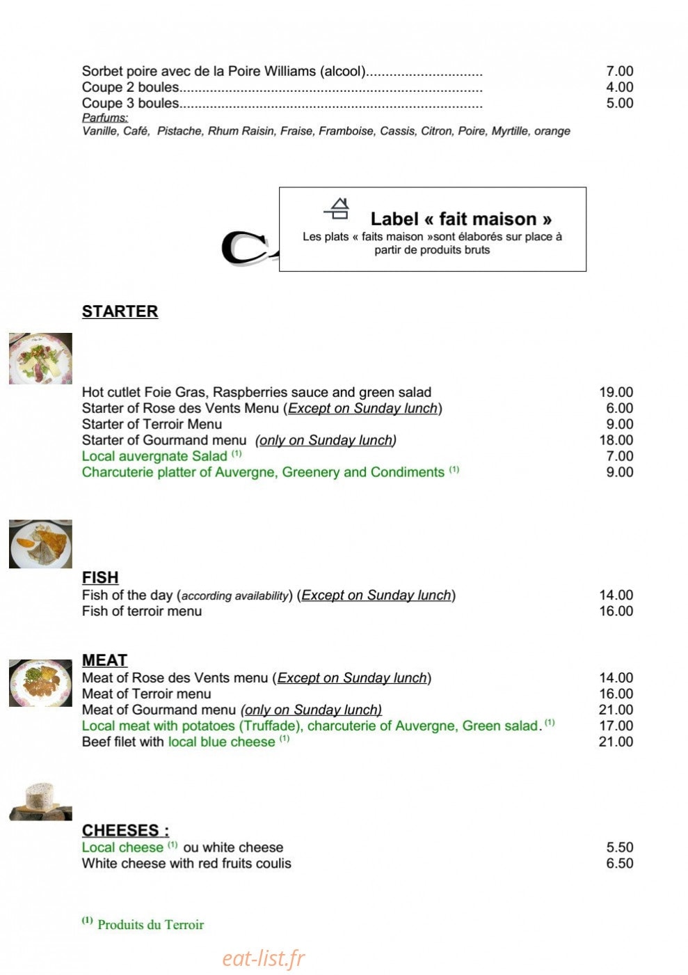 La Rose des Vents — carte page 2