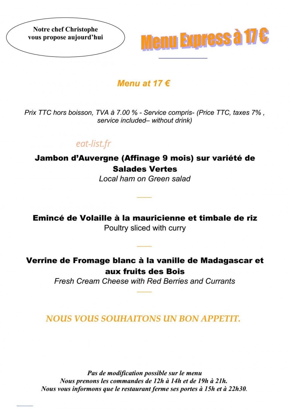 La Rose des Vents — carte page 5