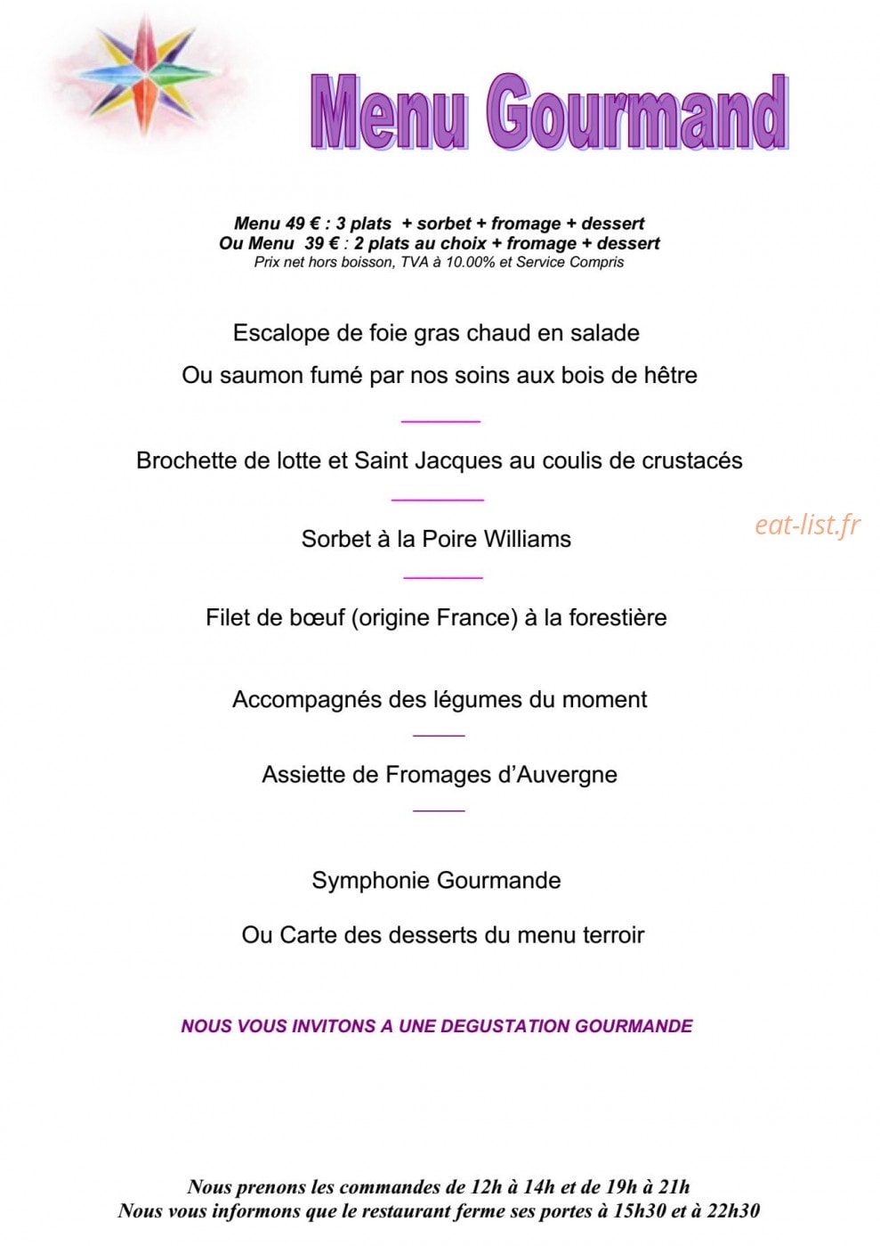 La Rose des Vents — carte page 8