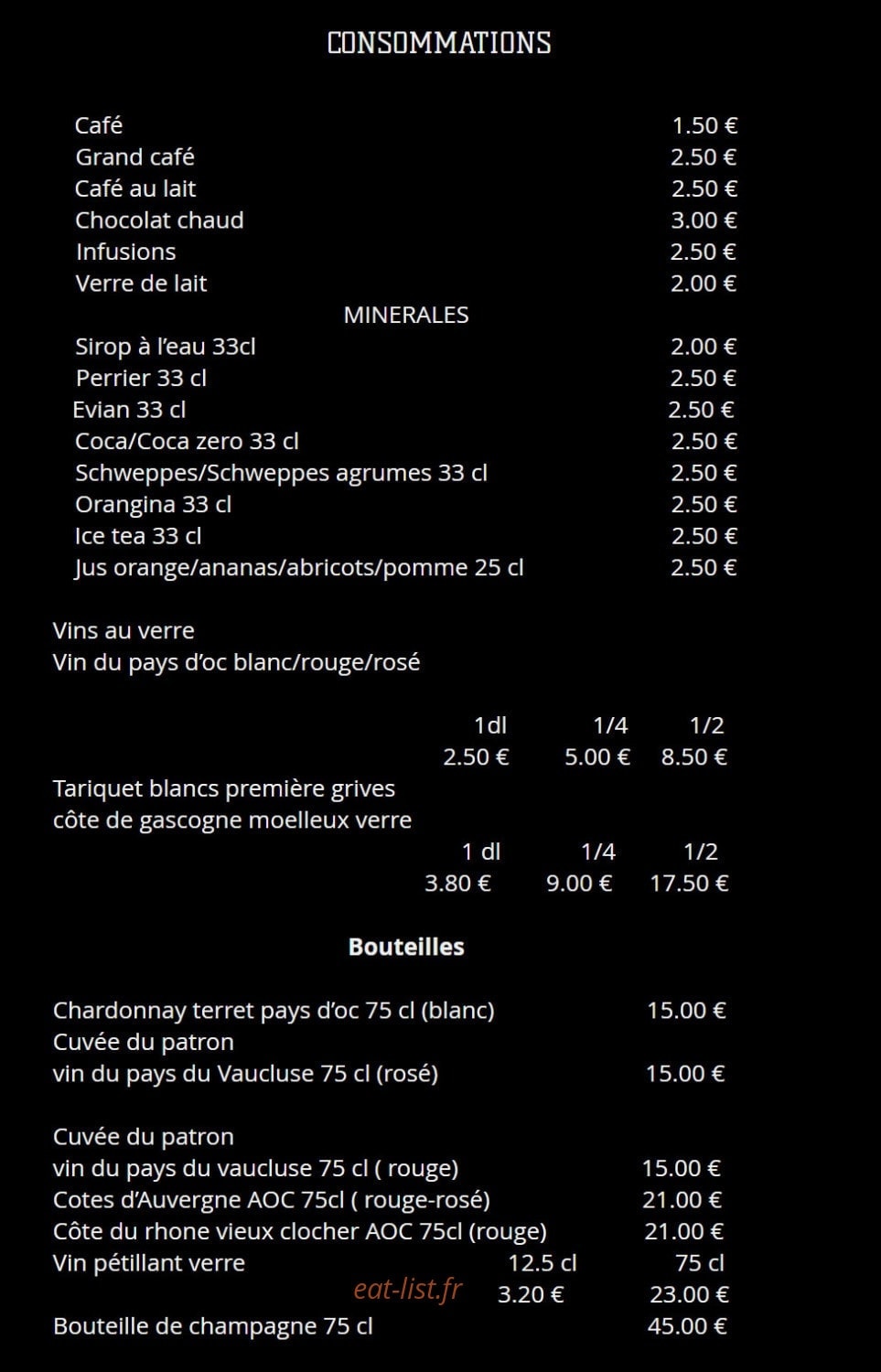 Les Pêcheurs — carte page 6