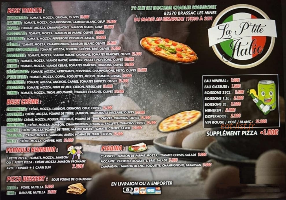 La P'tite Italie — carte page 1