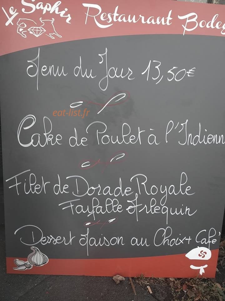 Le Saphir — carte page 1