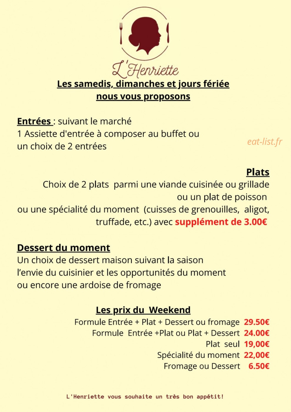 L'Henriette — carte page 2