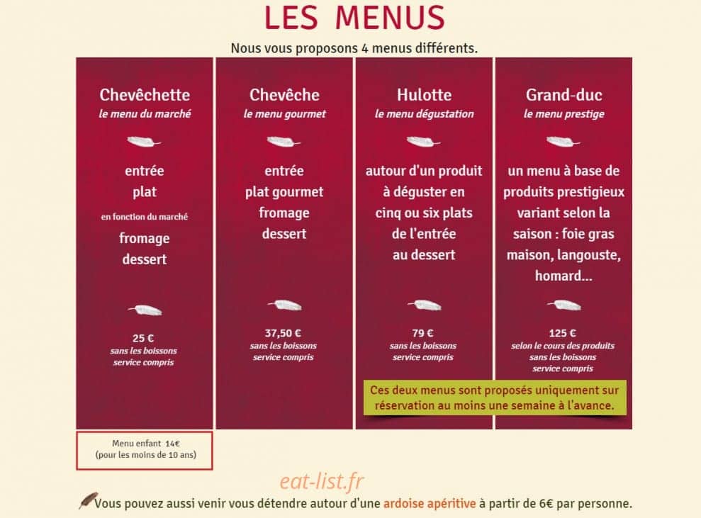 Le Chouette — carte page 1