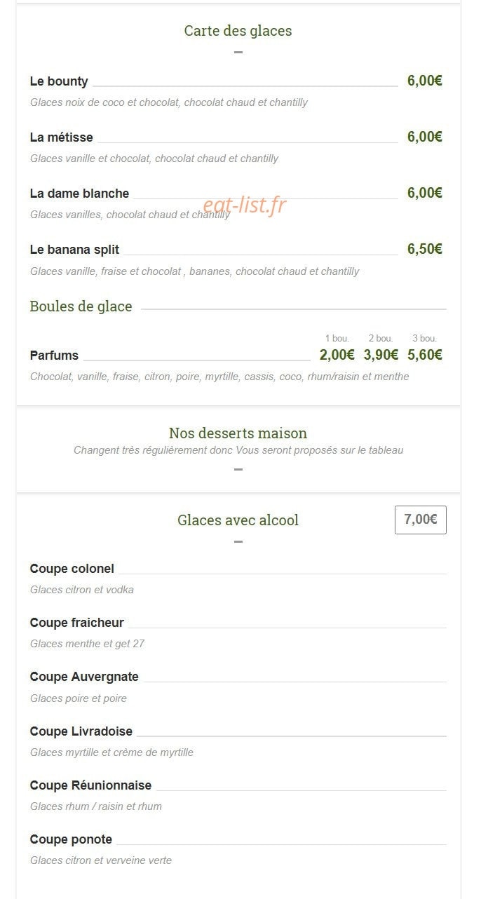 Au Beurre de Thym — carte page 3