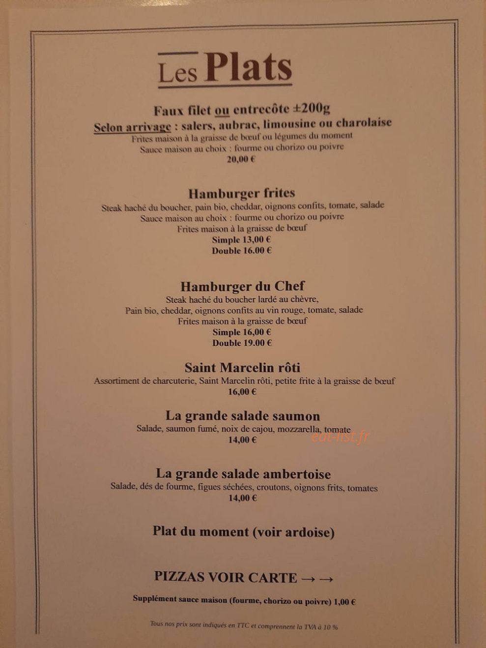 Le Comptoir Camarguais — carte page 3