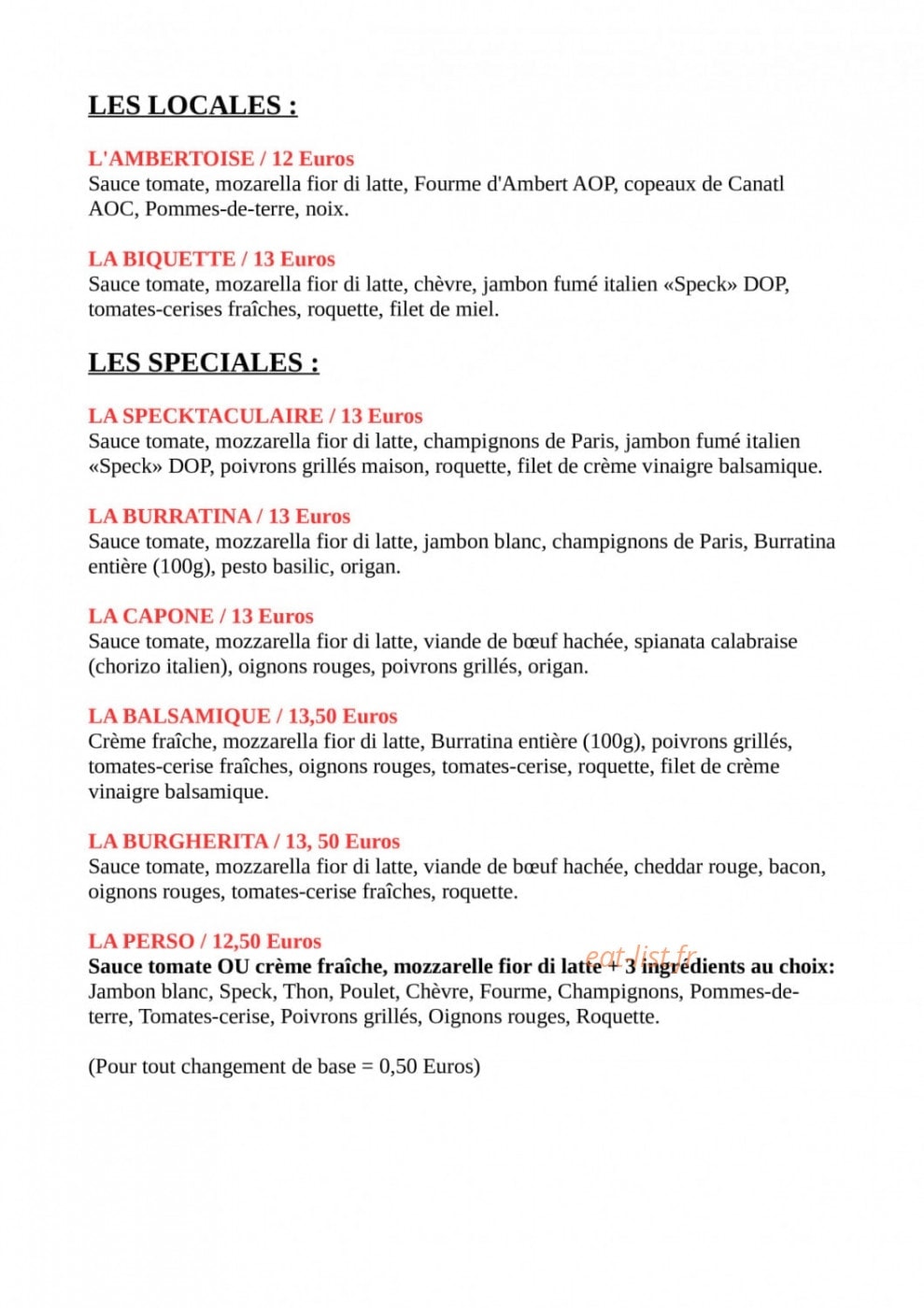 Le Grenier — carte page 2
