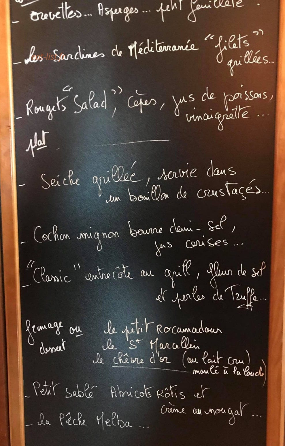 Le M & caffé noisette — carte page 1