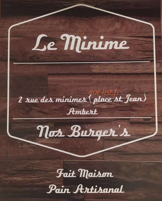 Le Minime — carte page 1