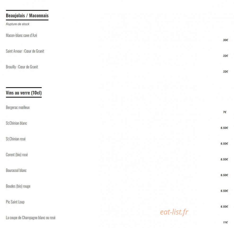 Hostellerie du Beffroy — carte page 3
