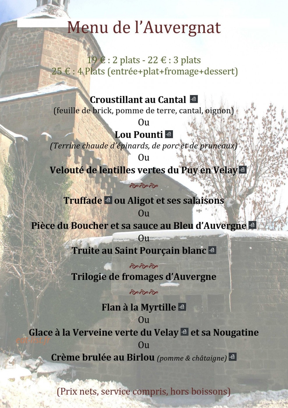 Le Clos — carte page 1