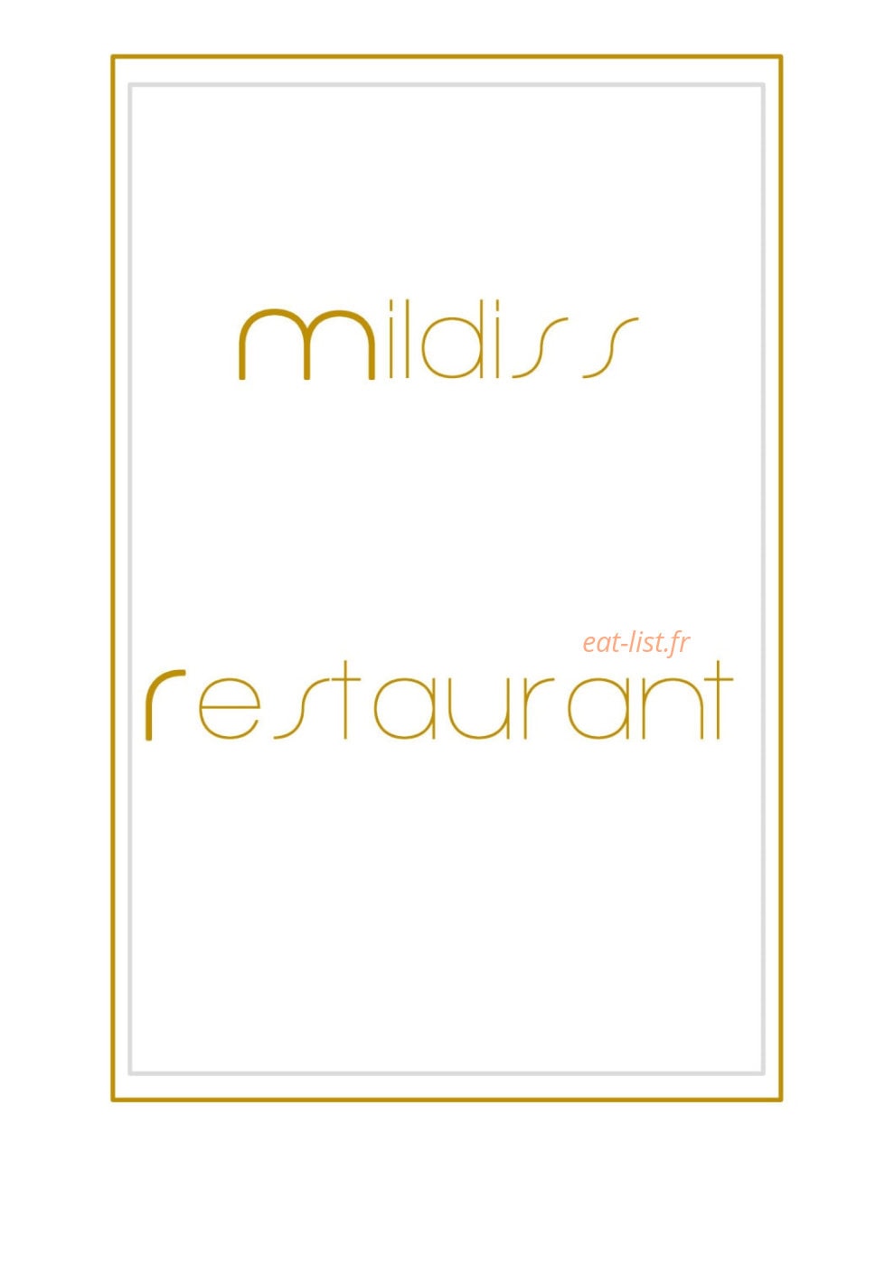 Mildiss — carte page 1