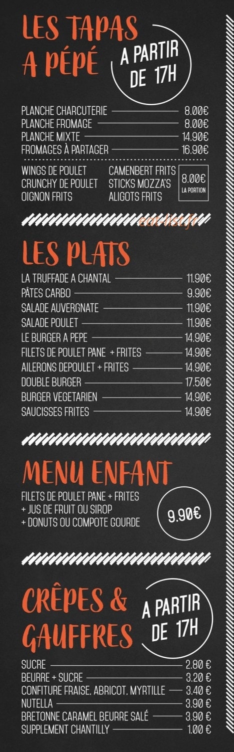 Pépé Joe — carte page 1