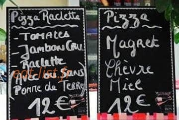 Chez Valou — carte page 2