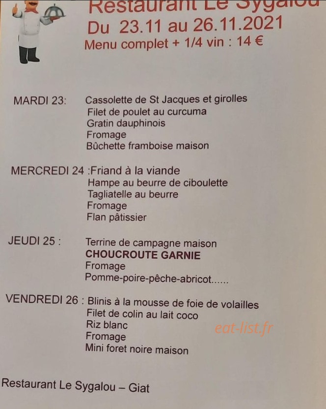 Sygalou — carte page 1