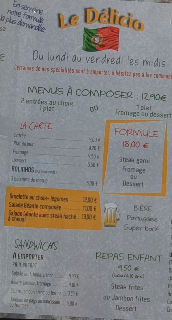Delicio — carte page 2