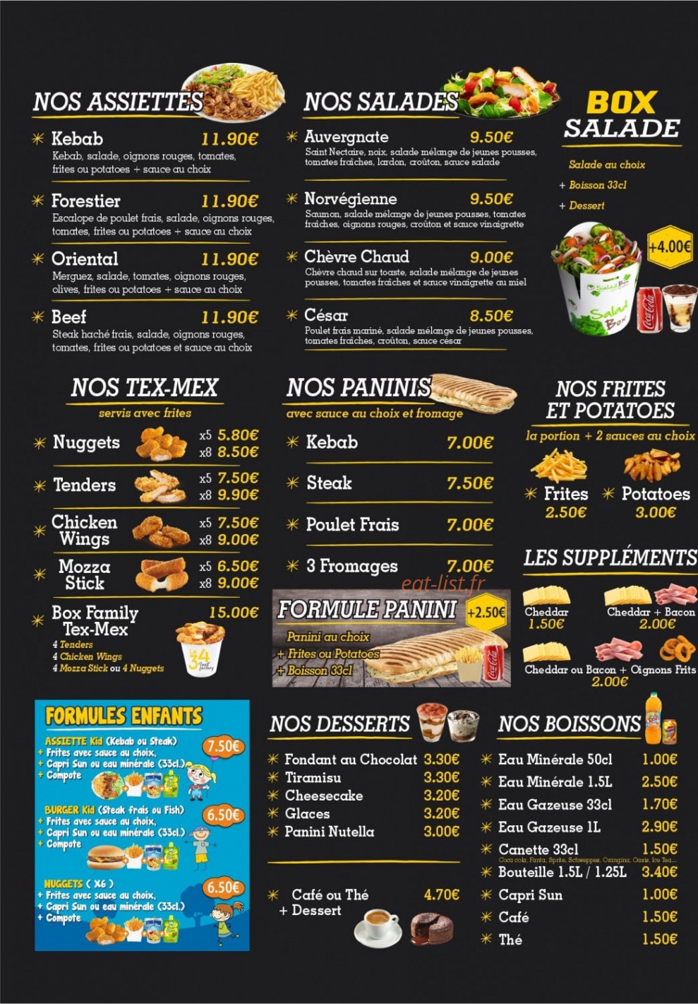 Le 34 Food Factory — carte page 4