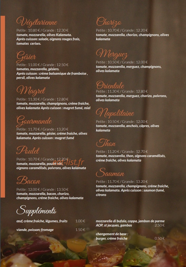 Pizzoum — carte page 4