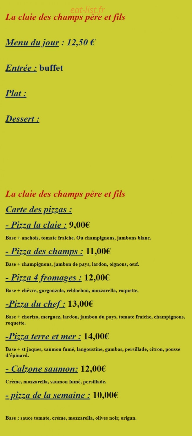 La Claie des Champs — carte page 3