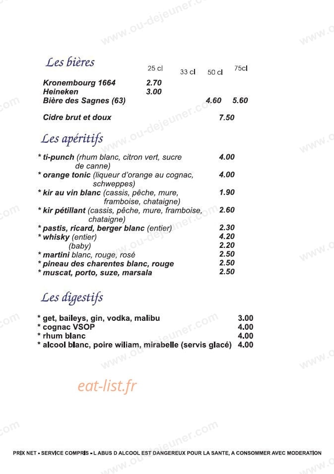 Le Dauphin — carte page 11