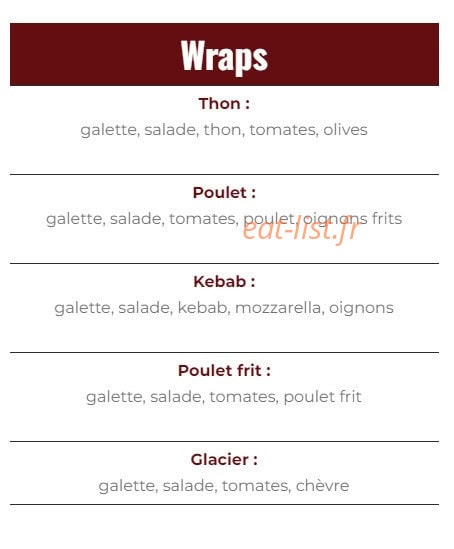 Le Glacier — carte page 2