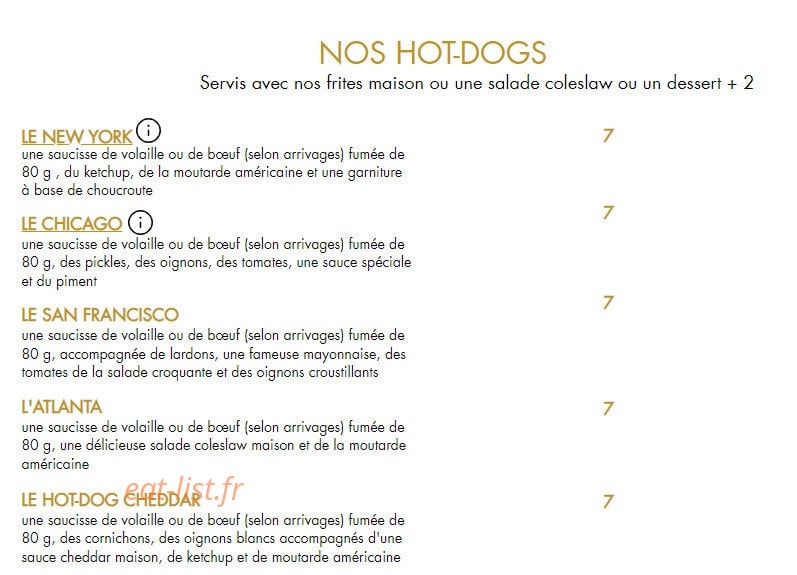 Oncle Sam's — carte page 7
