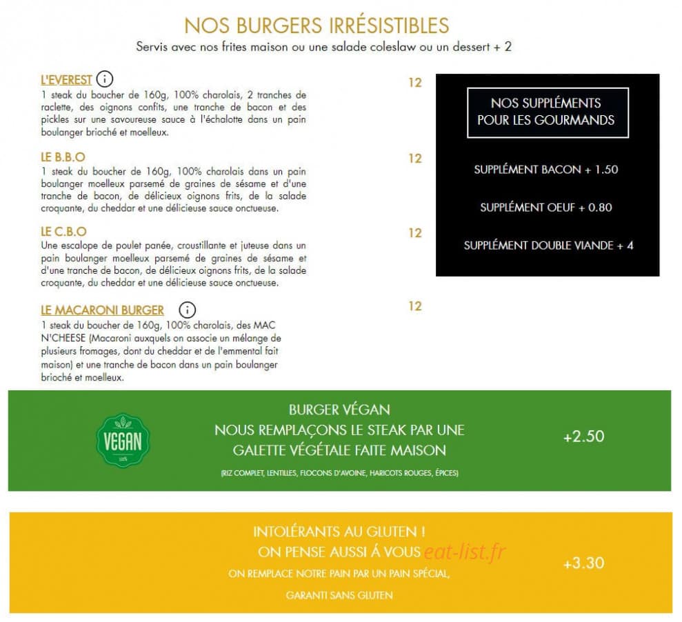 Oncle Sam's — carte page 3